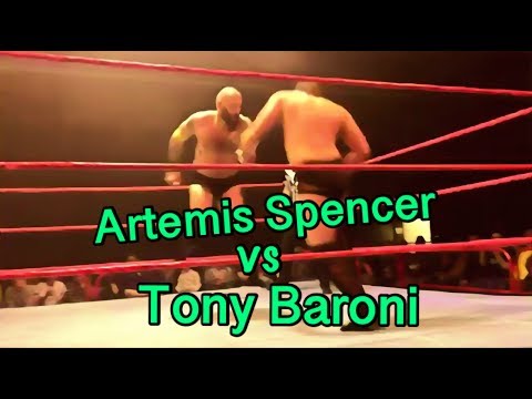 Artemis Spencer vs Tony Baroni - All Star Wrestling Singles Action