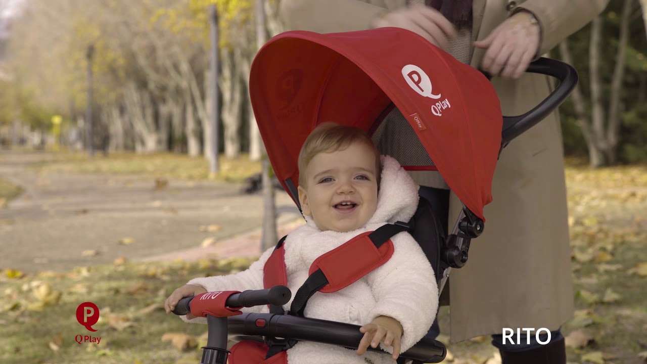 Volare - Dětská tříkolka Rito Deluxe růžová