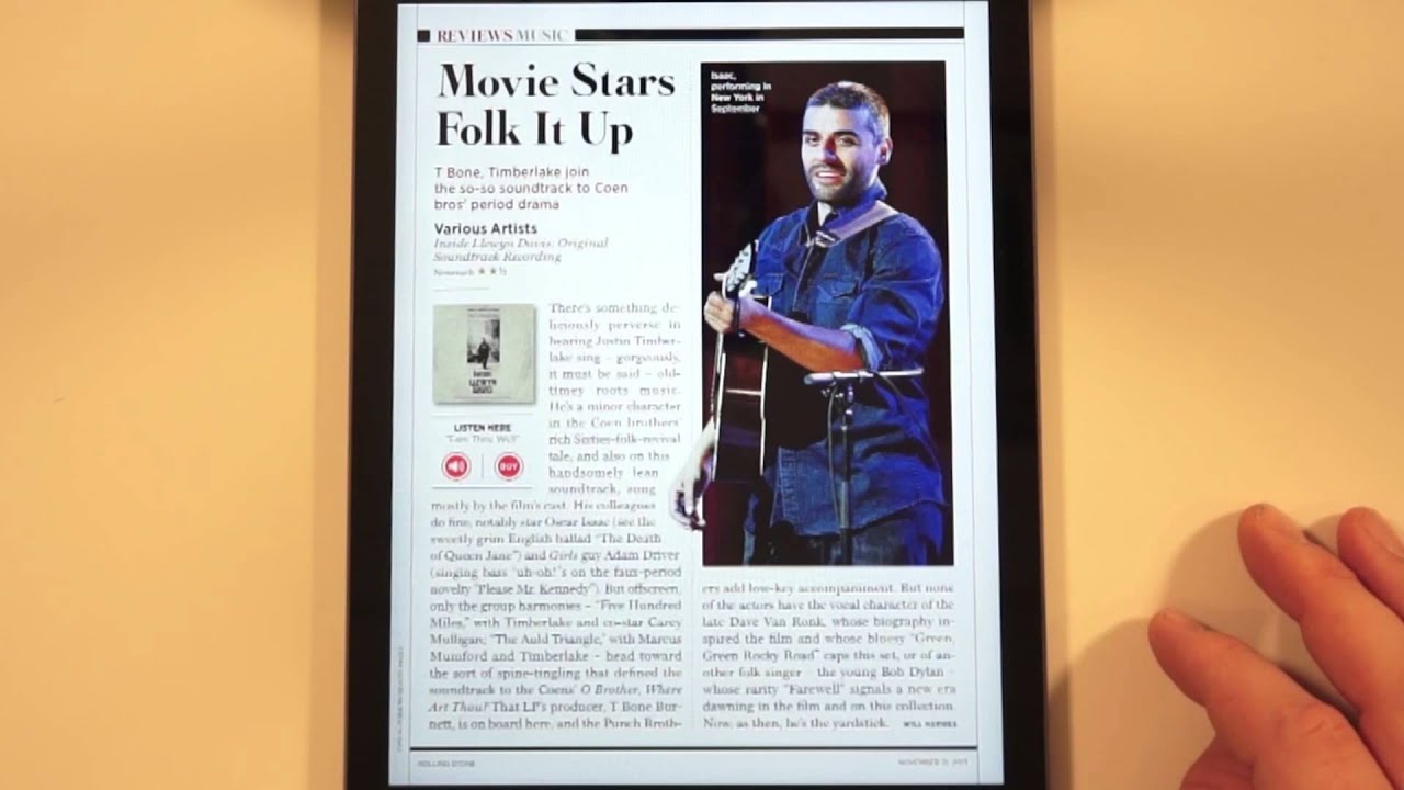 iPad Air Magazine Experience