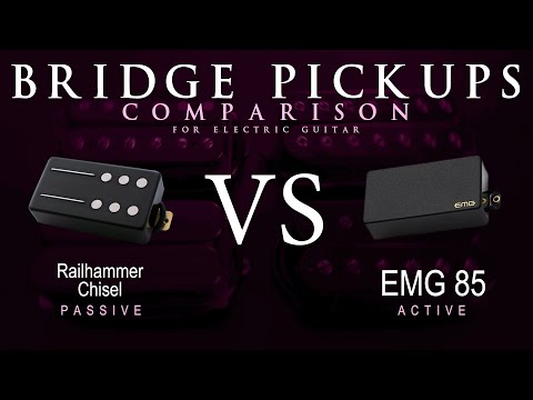 Railhammer CHISEL vs EMG 85 - Bridge Guitar Pickup Comparison Tone Demo