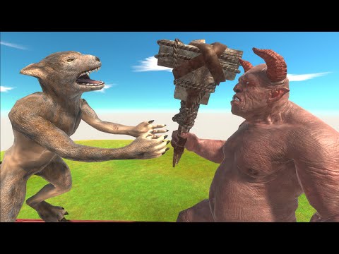 Ogre Lord on the way to group attack - Animal revolt battle Simulator