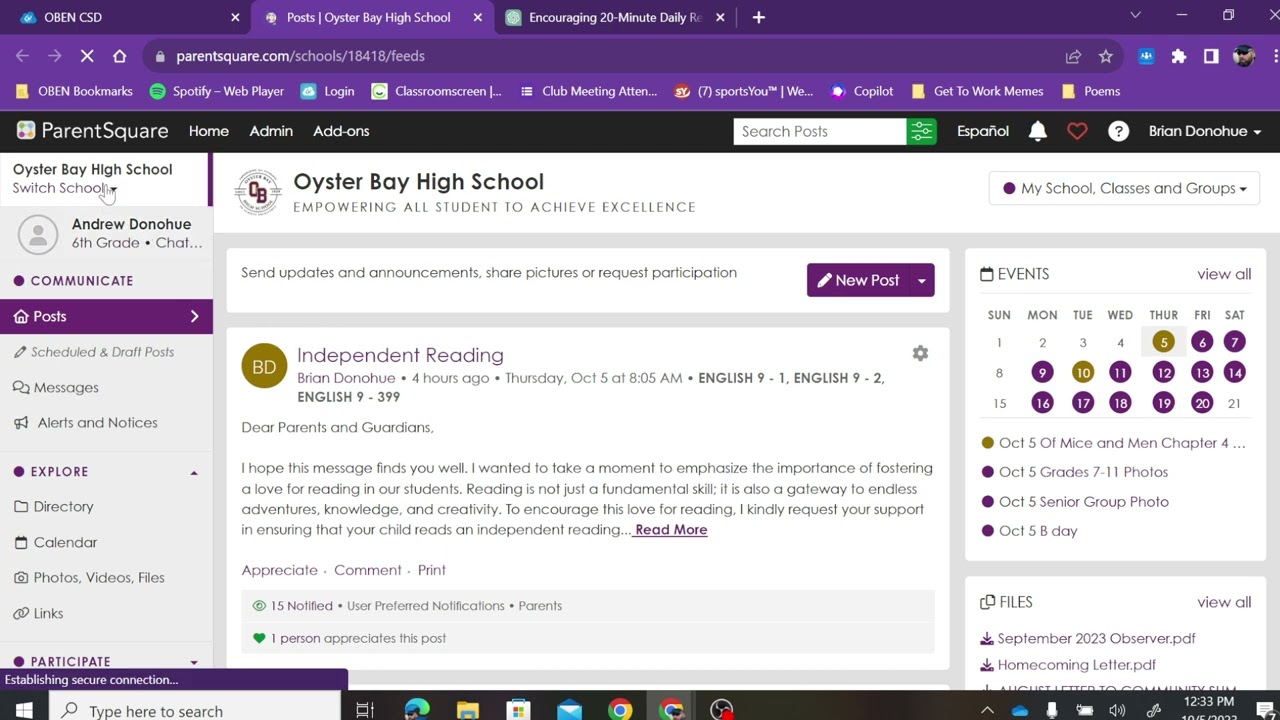 Creating a Post in Parent Square