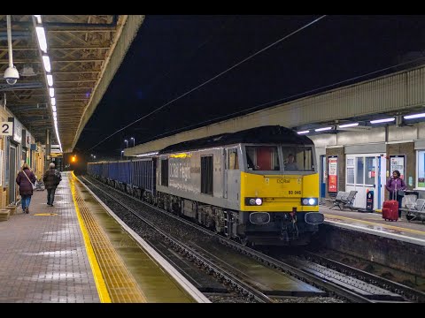 DCRail 60046 on 6M89 Sand & GBRF 60087 on 6E24 Biomass