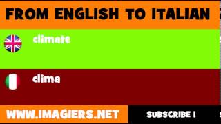 How to say climate in Italian