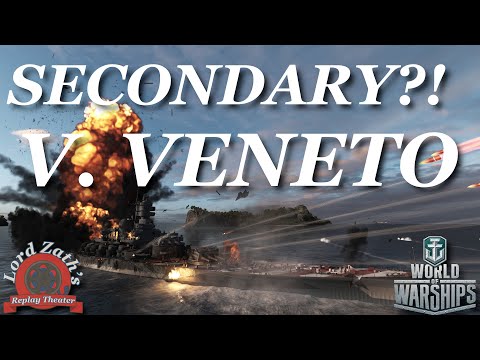 Secondary Spec? V. Veneto Tier 8 Italian BB Trap South Spawn World of Warships