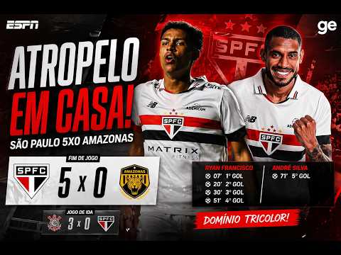 GOLEADA HISTÓRICA! SÃO PAULO 5x0 AMAZONAS | SHOW DE RYAN FRANCISCO! ⚽🔥 / MODO CARREIRA #15