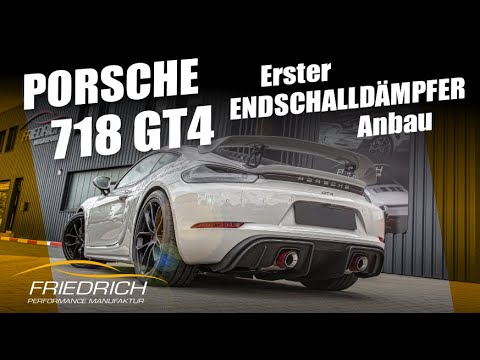 Porsche GT4 - Endschalldämpfer-Anbau - Friedrich Performance Manufaktur