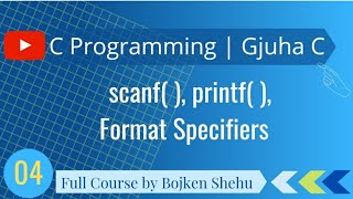 #04 || Output Function printf( ) || Format Specifiers || Programimi ne  Gjuhen C || UPT.