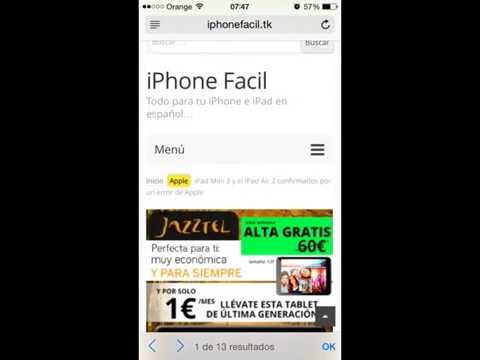 Cómo buscar una página web en Safari para encontrar un texto específico en <a href=