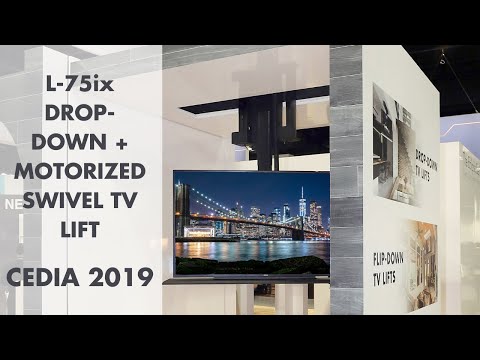 L-75ix Drop-Down TV Lift With Motorized Swivel | CEDIA 2019