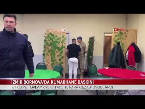 İZMİR BORNOVA’DA KUMARHANE BASKINI