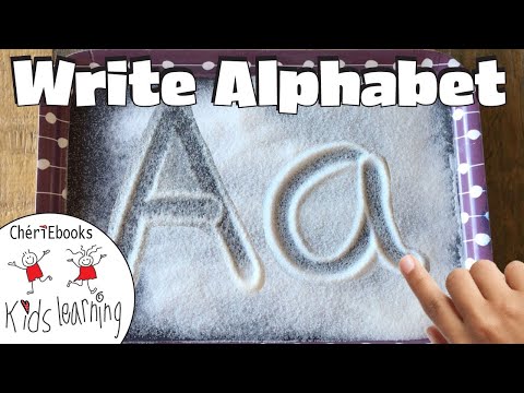 How to Write Letters of the Alphabet Big & Small | Montessori Sensorial Writing