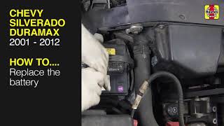 How to Replace the battery on the Chevy Silverado Duramax 2005