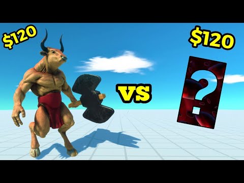 EPIC BATTLE !! Minotaur vs random team same price ARBS Animal revolt battle simulator