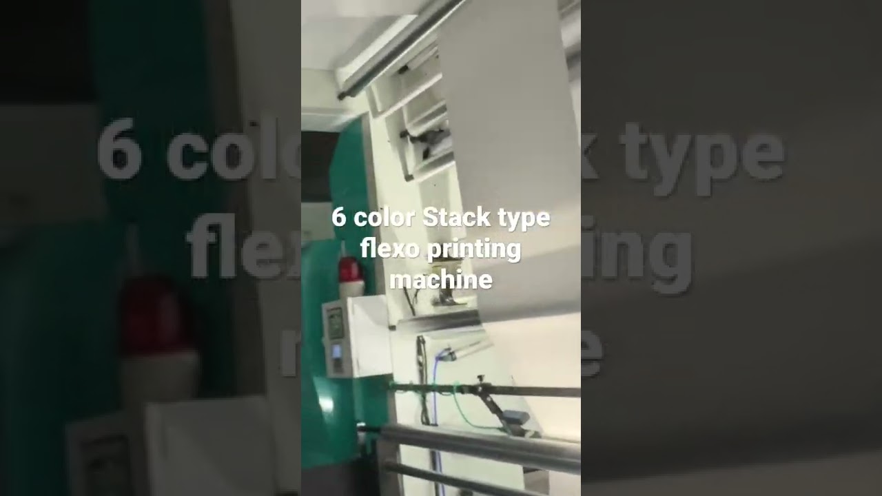 6 color Stack type flexo printing machine