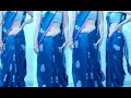 Silk Saree Draping Styles To Look Slim Blue Saree Draping Style