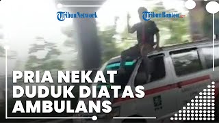 Polisi Beberkan Faktanya soal Video Viral Pria Duduk di Atas Ambulans Berlogo PKB di Jakarta Timur