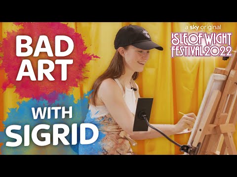 Sigrid WOWS Us With Her Art Skills! | Bad Art at Isle of Wight Festival 2022
