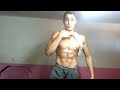 Amazing Aesthetic Teen Flexing 6 Pack Abs Ripped Bodybuilder Posing