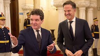 Rutte, en su visita a Rumanía: "No exageremos" con la retirada de tropas de EE.UU.