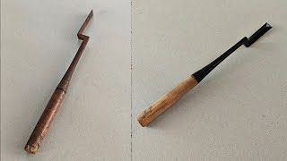 How to restore old Japanese wood chisel