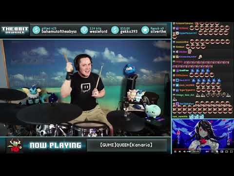 The8BitDrummer plays QUEEN by Kanaria feat. GUMI