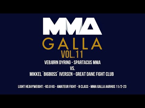 Vebjørn Dyring (Spartacus MMA) Vs. Mikkel ´Bigboss´ Iversen (Great Dane Fight Club)