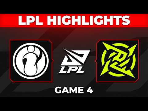 IG vs NIP Highlights Game 4 | LPL 2026 Playoffs | Invictus Gaming vs Ninjas in Pyjamas