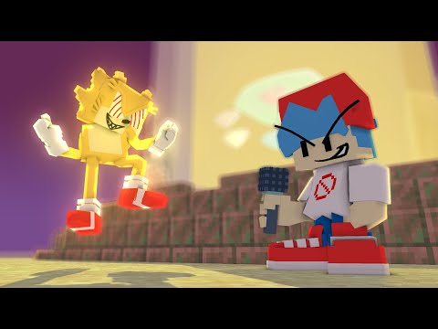 "VS Fleetway Sonic" Friday Night Funkin Minecraft Animation