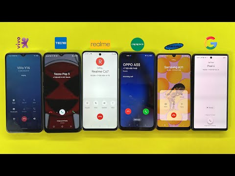 Outgoing & Incoming Calls on ViVo Y16, TECNO POP 5, Realme C67, OPPO A55, Samsung A32, Google Pixel6