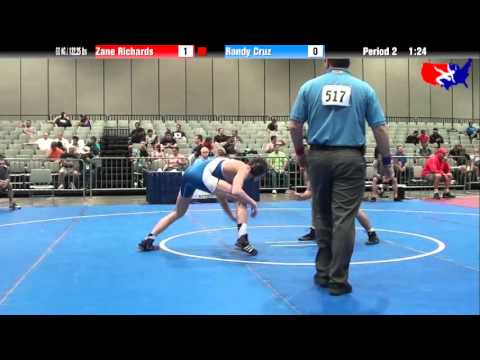 Zane Richards vs. Randy Cruz at 2013 Junior Nationals - FILA - FS