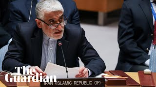 Iran’s UN ambassador calls strikes a ‘war crime’, saying regime has ‘right to self-defence’