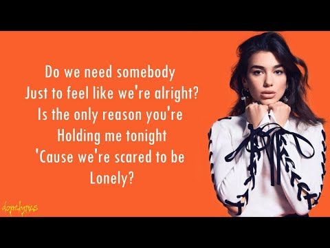Scared To Be Lonely - Martin Garrix & Dua Lipa (Lyrics)