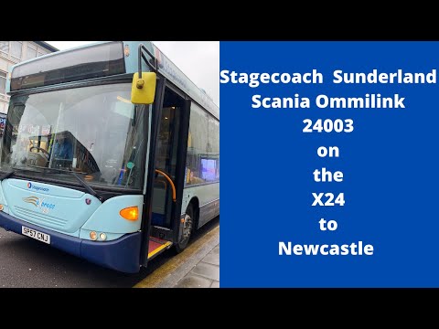 Stagecoach Sunderland 24003 on X24 to Newcastle