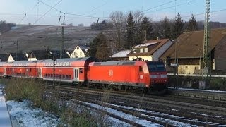 preview picture of video 'Efringen-Kirchen; Züge/Trains; 18. Jan. 2012'