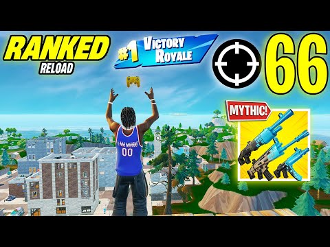 66 Elimination Solo Vs Squad "Ranked RELOAD” Gameplay Wins (NEW! Fortnite Chapter 7 PS4 Controller)