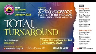 Deliverance &amp; Solution Hour || Session 1  || Friday 23rd January 2026 @ 6am UK Time