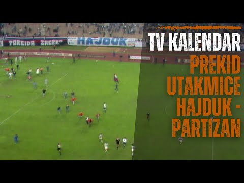 TV kalendar: Prekid utakmice Hajduk - Partizan