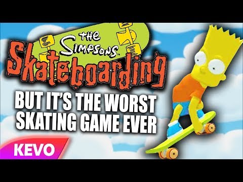 Simpsons Skateboarding but it's the worst skating game ever