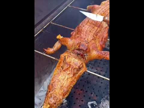 COCODRILO a las brasas | Muy crocante!