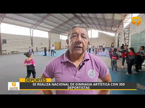Se realiza nacional de gimnasia artística con 350 deportistas