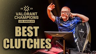 VCT CHAMPIONS Los Angeles 2023 - BEST CLUTCHES | VALORANT