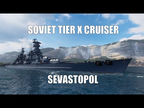 Soviet Tier X Freemium Cruiser Sevastopol - Commented Gameplay
