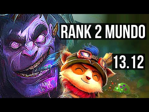MUNDO vs TEEMO (TOP) | Rank 2 Mundo | NA Challenger | 13.12