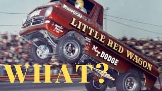 Little Red Wagon BREAKS! Wheel stander Trouble at March Meet Drag Race