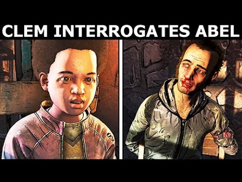 Clementine Interrogates Abel - The Walking Dead Final Season 4 Episode 3: Broken Toys