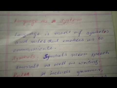 Language as a System