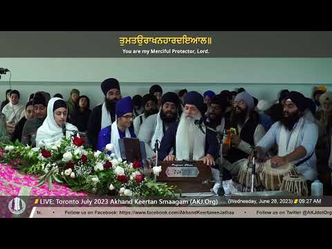 048 Bhai Harpreet Singh Jee Toronto @ Wednesday AM Toronto July 2023 Annual Akhand Keertan Smaagam