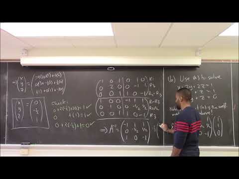 Math 1108-R17 Lecture 11 - Finding inverses; Soving Systems; Supply and Demand