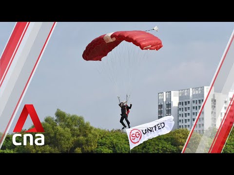 NDP 2020: Red Lions salute frontline workers, landing near hospitals in Jurong and Sengkang